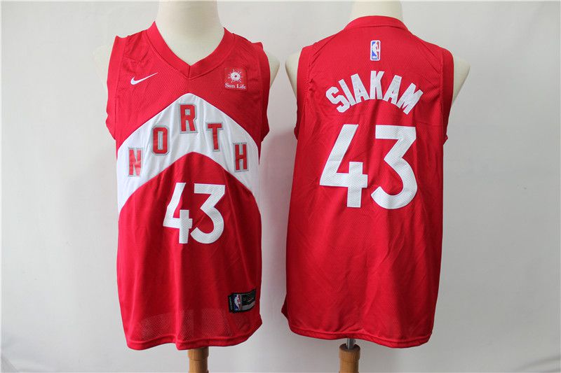 Men Toronto Raptors #43 Siakam red City Edition Nike NBA Jerseys->toronto raptors->NBA Jersey